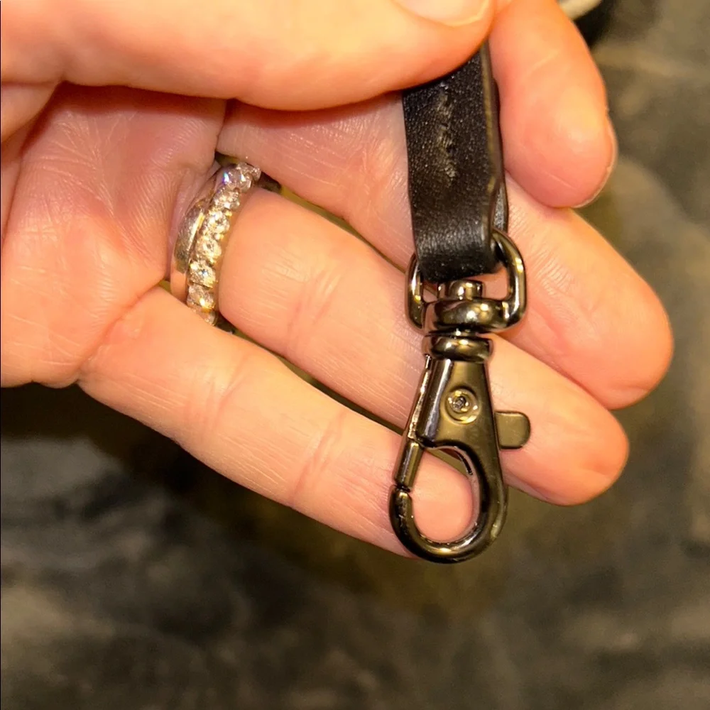 Michael Kors Black and Yellow Rhea Backpack - Picture 5 of 10